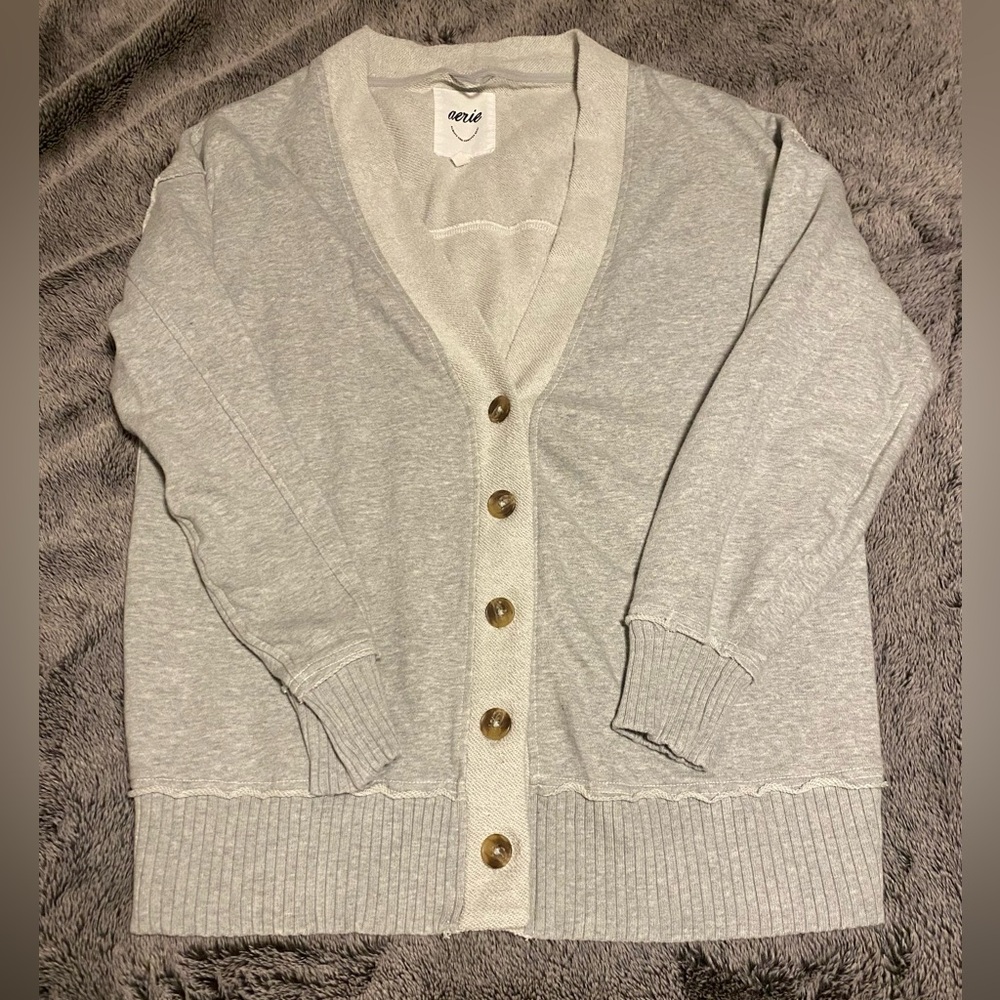 Aerie fleece cardigan